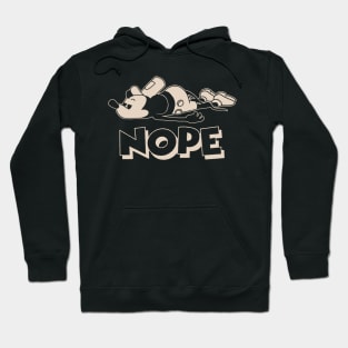 Nope Tired Antisocial Steamboat Willie Hoodie